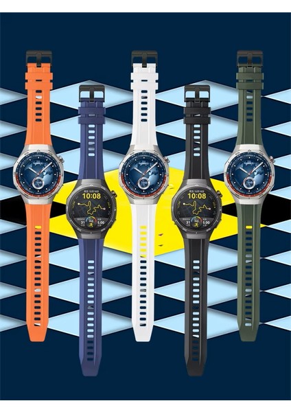 Huawei Watch Gt 5 Pro 46MM Uyumlu Tokalı Tam Uyum Silikon Kordon 22MM 1.kalite