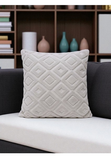 Bohem Tasarım Punch Nakışlı Kırlent Kılıfı | Tufting Kırlent Kılıfı | Panç Nakış 43x43 cm