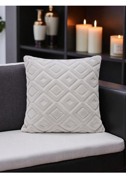 Bohem Tasarım Punch Nakışlı Kırlent Kılıfı | Tufting Kırlent Kılıfı | Panç Nakış 43x43 cm modelleri