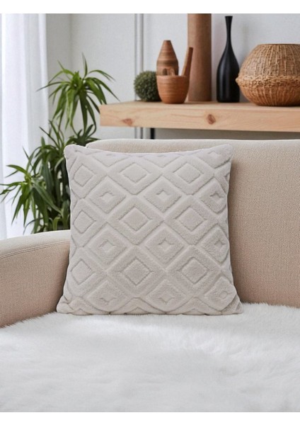 Bohem Tasarım Punch Nakışlı Kırlent Kılıfı | Tufting Kırlent Kılıfı | Panç Nakış 43x43 cm fırsatları