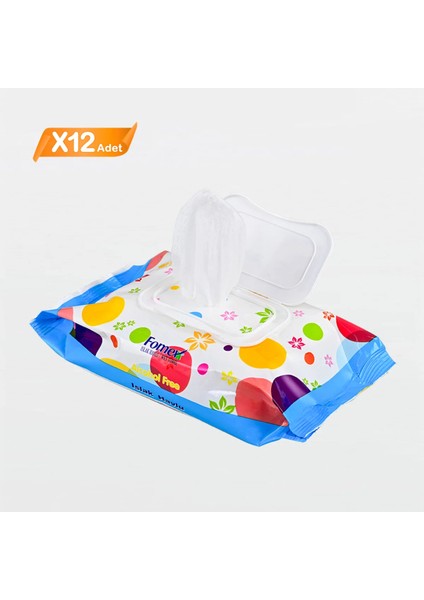 Islak Mendil 72 Yaprak 12 Adet modelleri