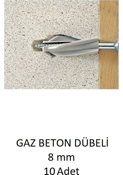 Gaz Beton (Ytong) Dübeli 8 mm (10 Adet) fırsatları