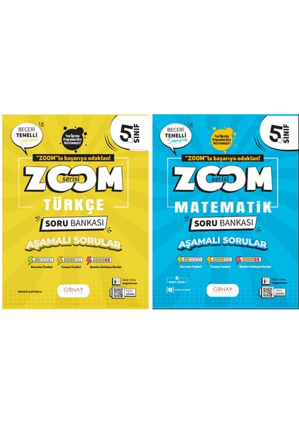 5. Sınıf Zoom Serisi Türkçe Matematik Soru Bankası Seti 2026 Güncel Basım
