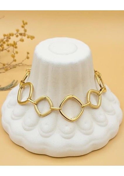 Dörtgen Halka Çelik Bileklik fiyatları