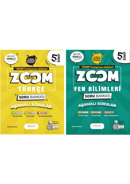 5. Sınıf Zoom Serisi Türkçe Fen Bilimleri Soru Bankası Seti 2026 Güncel Basım