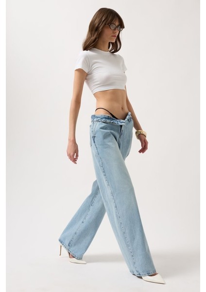 Düşük Bel Straight Jean