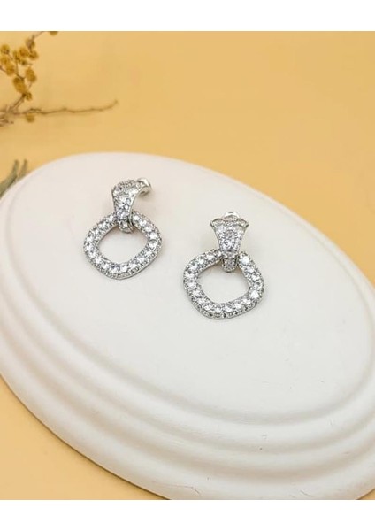 Parıltılı Kare Damla Küpe fırsatları