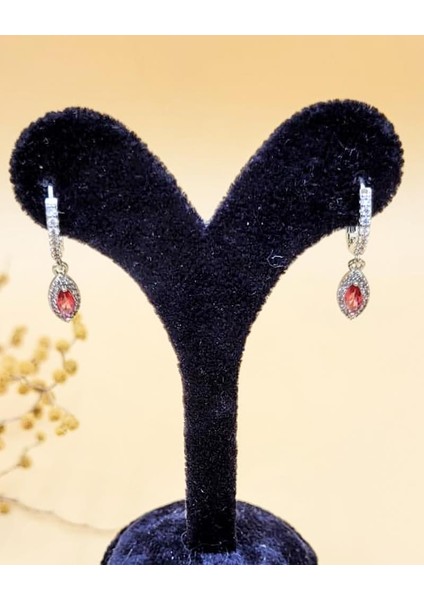 Zirkon Taşlı Minimal Damla Pembe Küpe fiyatları