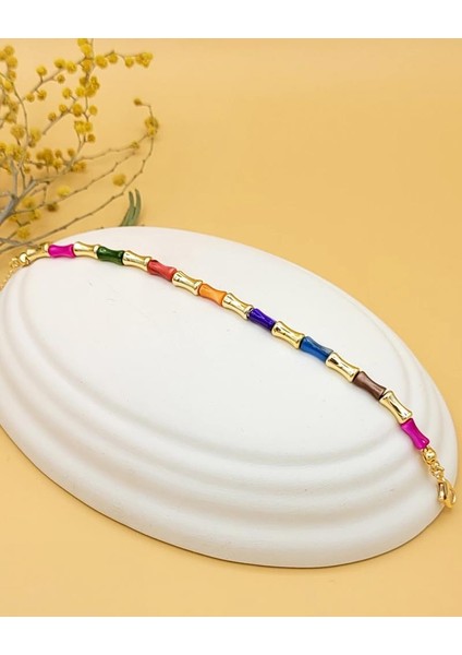 Renk Armonisi Akrilik Boncuk Bileklik