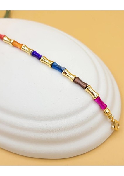 Renk Armonisi Akrilik Boncuk Bileklik modelleri