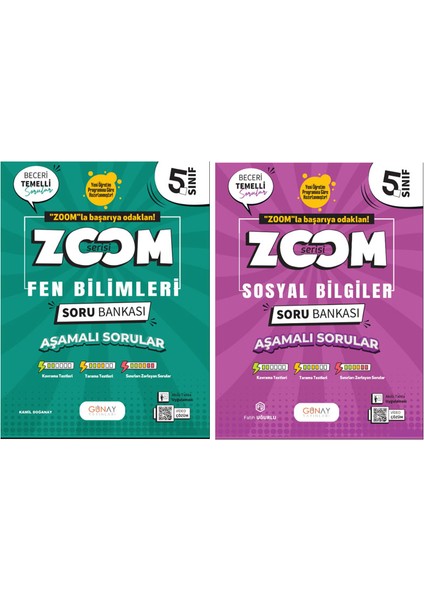 5. Sınıf Zoom Serisi Fen Bilimleri Sosyal Bilgiler Soru Bankası Seti 2026 Güncel Basım