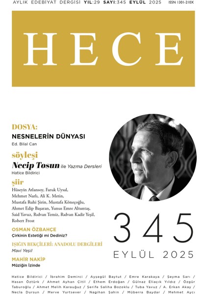 Hece Dergi 345.SAYI Eylül 2025