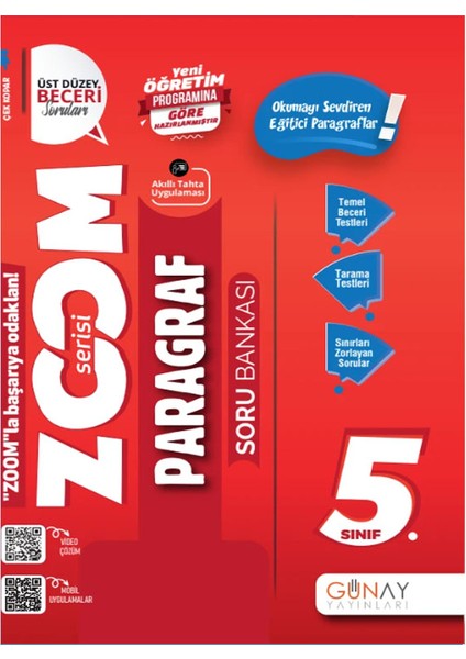 5. Sınıf Zoom Serisi Fen Bilimleri Paragraf Soru Bankası Seti 2026 Güncel Basım modelleri
