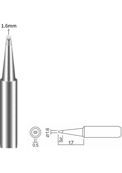 900M-T-1.6D Lehimleme Havya Ucu 10LU fiyatları