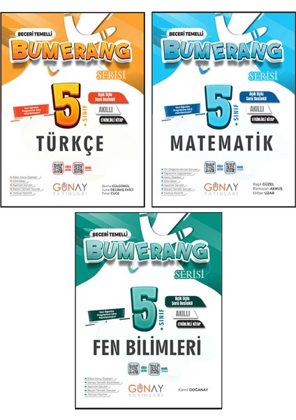 5. Sınıf Bumerang Serisi Etkinlikli Türkçe Matematik Fen Bilimleri Seti 2026 Güncel Basım