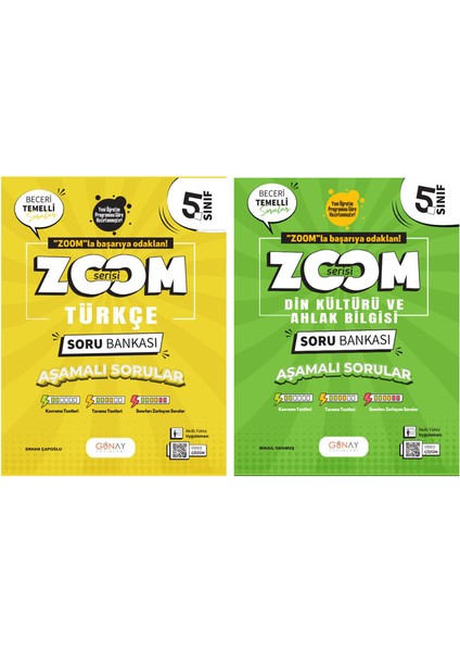 5. Sınıf Zoom Serisi Türkçe Din Kültürü ve Ahlak Bilgisi Soru Bankası Seti 2026 Güncel Basım