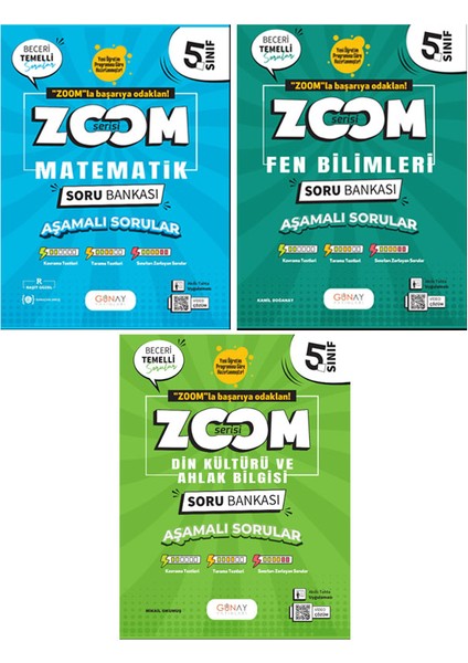5. Sınıf Zoom Serisi Matematik Fen Bilimleri Din Kültürü ve Ahlak Bilgisi Soru Bankası Seti 2026 Güncel Basım
