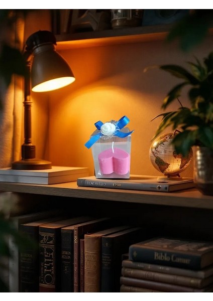 Romantik Kalp Görünümlü Koku Aromalı Dekoratif Doğal Mum fırsatları