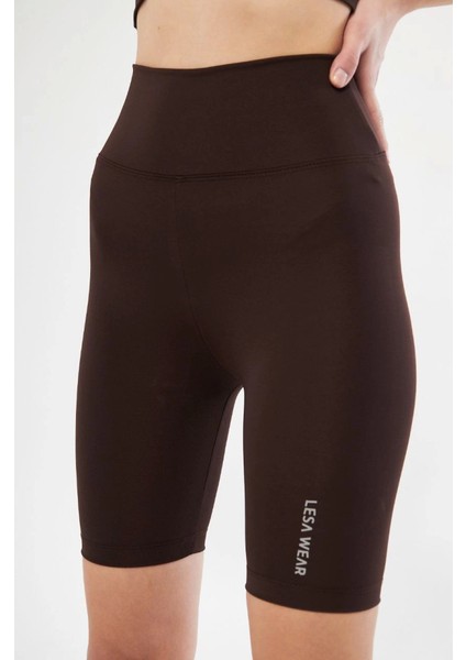 Biker Sporcu Şort - Kahve modelleri