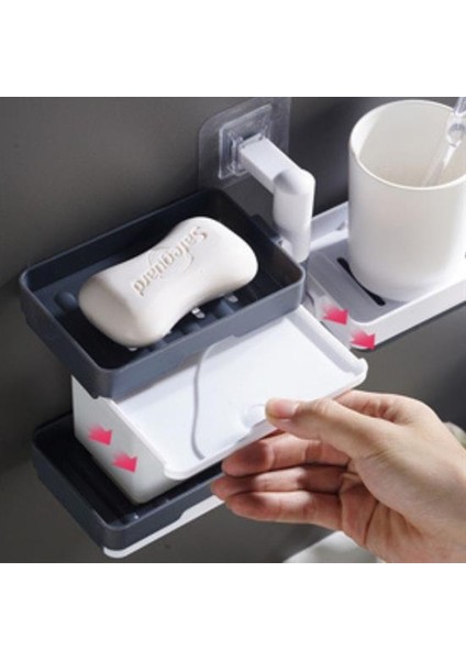 Çoklu Sabun Tutucu Fonksiyonel Banyo Sabunluk (5250) fiyatları