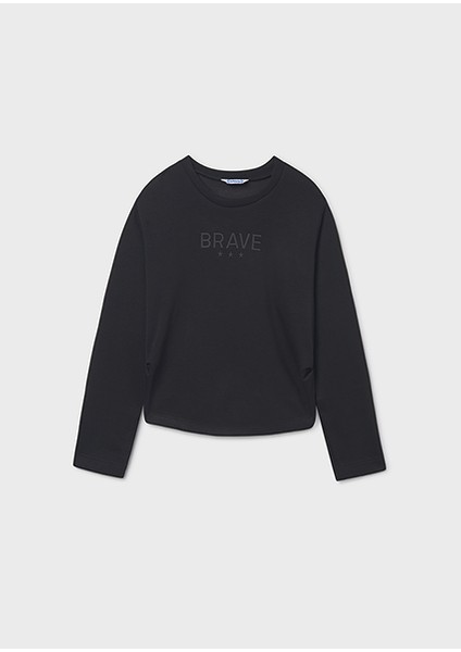 Siyah Kız Çocuk Sweatshirt 7423