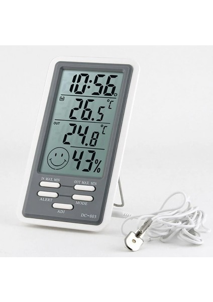 DC-803 Kablolu Alarmlı Sıcaklık ve Nem Ölçer