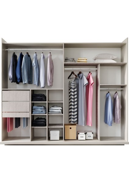 Cotta Beige Sürgülü Gardırop indirimleri