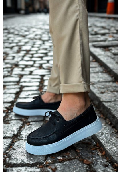 Erkek Spor Ayakkabı Siyah/beyaz MN419