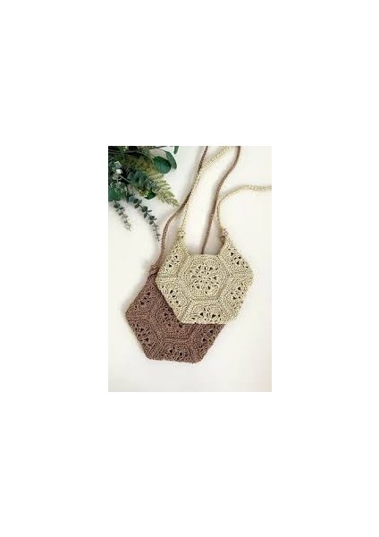 Hasır Çapraz Çanta, Çapraz Askılı Çanta, Yazlık Çanta, Örgü Çanta, Özel Tasarım Çanta Kiremit Rengi fiyatları