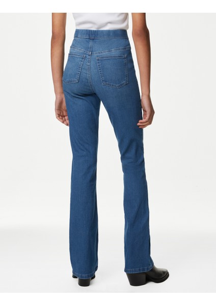 Yüksek Bel Flared Jegging Pantolon modelleri