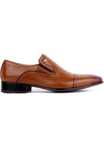 Fosco Taba Deri Bağcıksız Erkek Klasik Ayakkabı
