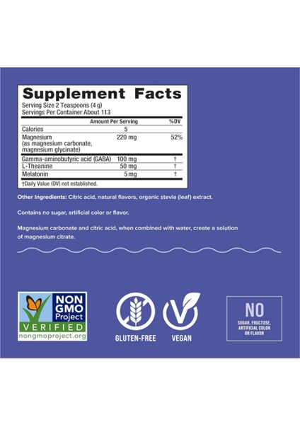 Calm Magnesium Citrate, Aid Drink Mix, Gaba, Aid, Vegan, Gluten Free Non-Gmo 453GR.068 fiyatları