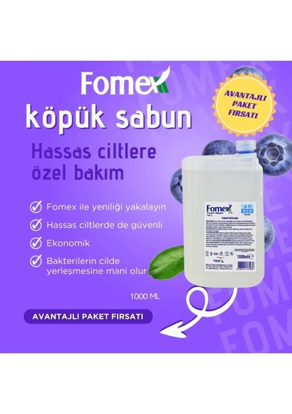 F210 Köpük Sabun Aparatı Beyaz 1000 ml +F116 Köpük Sabun 1000 ml Standart 9 Adet fiyatları