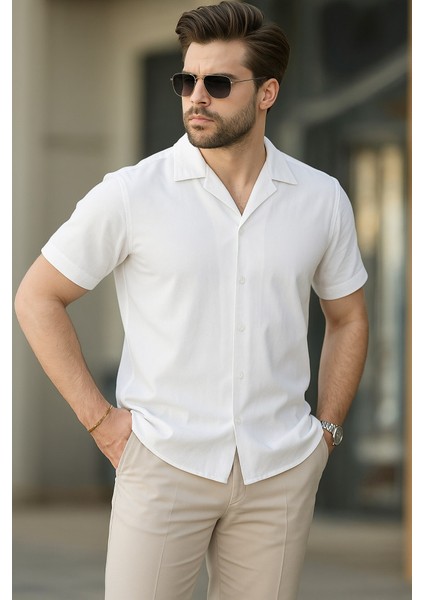 Iki Iplik Kumaş Gömlek - Beyaz modelleri