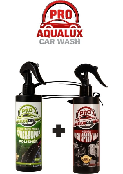 Proaqualuxcarwash Lastik ve Tampon Parlatıcı- Hızlı Cila