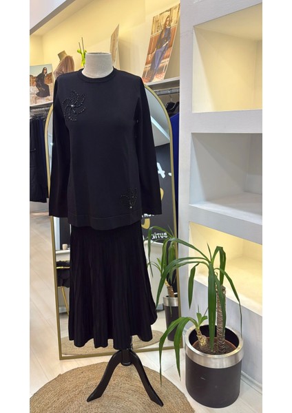 Boncuk Işlemeli Pilise Etekli Merserize Takım 1352 fiyatları