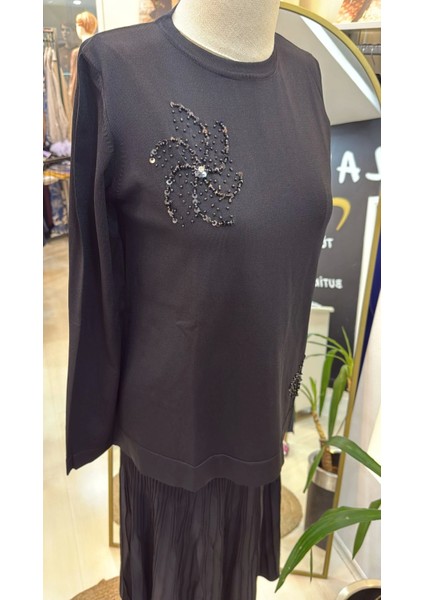 Boncuk Işlemeli Pilise Etekli Merserize Takım 1352 fırsatları