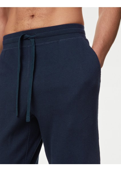 Saf Pamuklu Waffle Pijama Altı modelleri