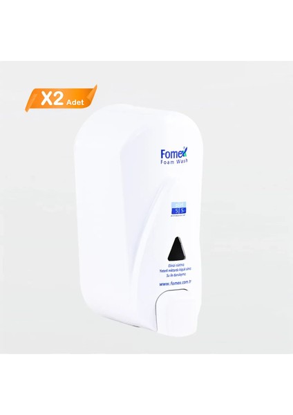 F210 Beyaz Köpük Sabun Aparatı 1000 ml 2 Adet modelleri