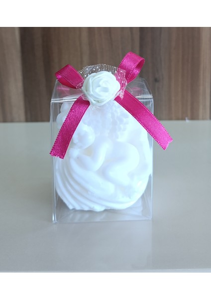 Uyuyan Melek Görünümlü Kokulu Doğal Beyaz Renk Dekoratif Mum fırsatları