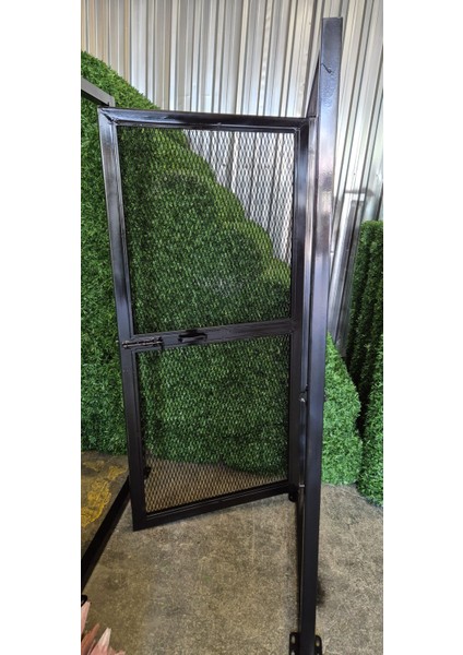 Bahçe Kapısı (-Sık Delikli Genişletilmiş Saç Kapı - Siyah )-200CM Yüksekliği x 100 cm Eni fiyatları