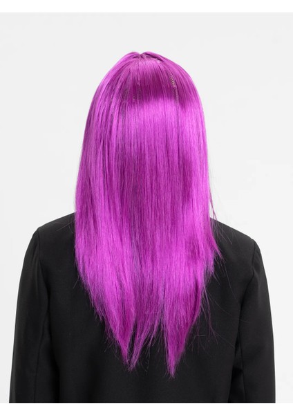 Fuşya Renk Düz Kesim Uzun Parti Peruğu Takma Saç (5250) fiyatları