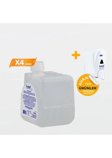 F303 Köpük Sabun 500 ml Standart 4 Adet +1 Adet Dispenser fiyatları