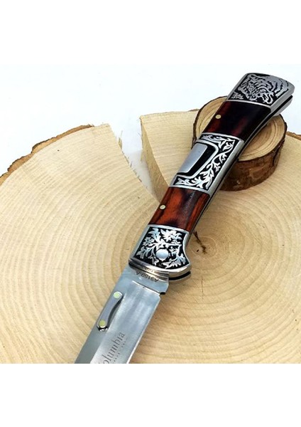 Kişiye Özel Isimli Columbia A3159-D 24 cm Isim Baskılı Columbia Ahşap Çakı fiyatları