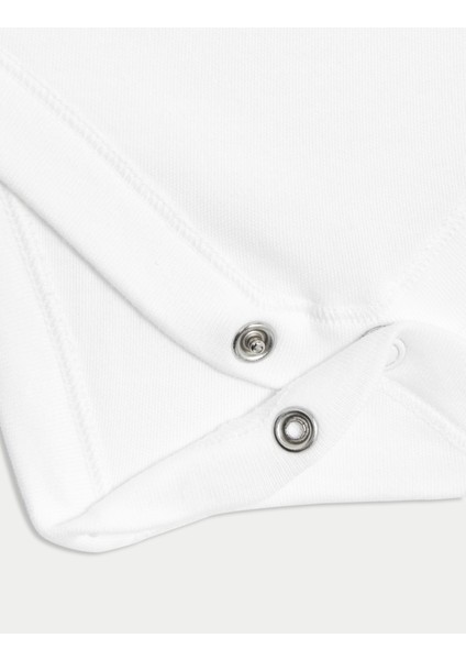 Saf Pamuklu 7'li Bodysuit Seti (0-3 Yaş) fırsatları