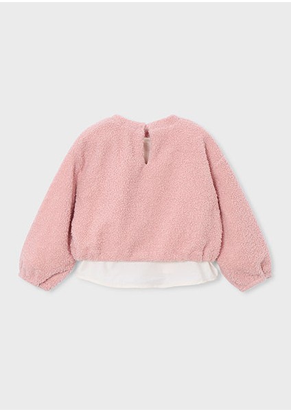 Pembe Kız Çocuk Peluş Sweatshirt 4431 fiyatları