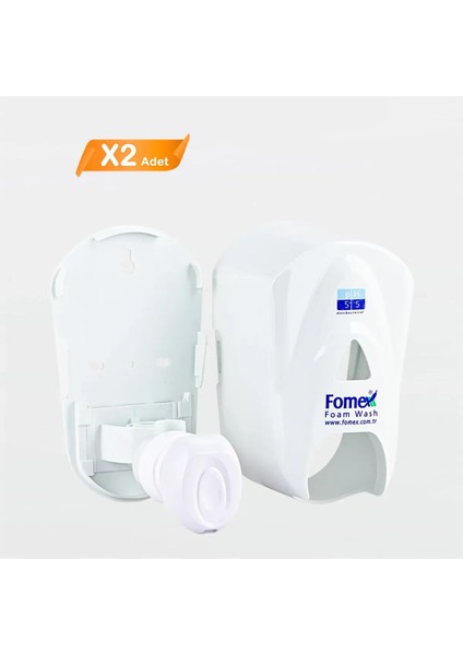 F205 Köpük Sabun Aparatı Beyaz 500 ml 2 Adet