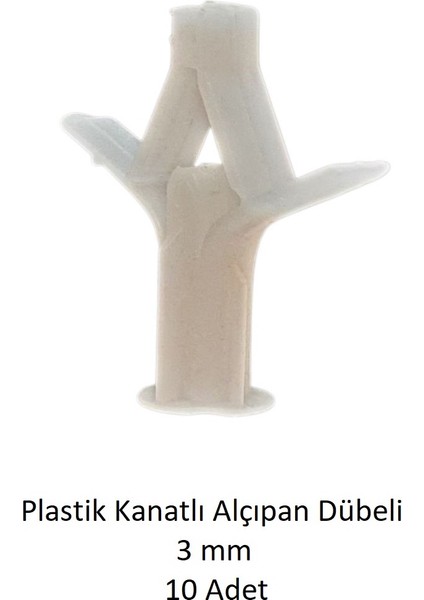 Plastik Kanatlı Alçıpan Dübeli 3 Mm, 10 Adet fiyatları