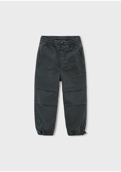 Gri Erkek Çocuk Paraşüt Pantolon 4558