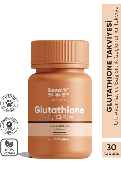 Glutatyon Takviye Edici Gıda 30 Tablet – Antioksidan & Bağışıklık Destekleyici